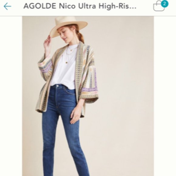 AGOLDE Nico Untra High-Rise Slim Jeans - Picture 4 of 6